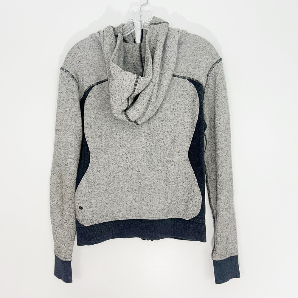 Lululemon On The Daily Hoodie Heathered Black / Heathered Dark Grey Size 4 - Picture 10 of 10